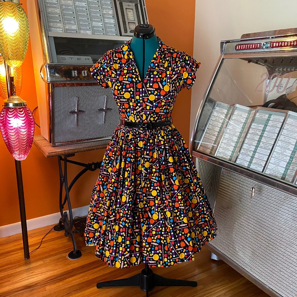 Bernie Dexter Kelly Candy Print Dress - Sz. L